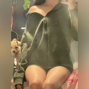 Baggy-ish green jacket